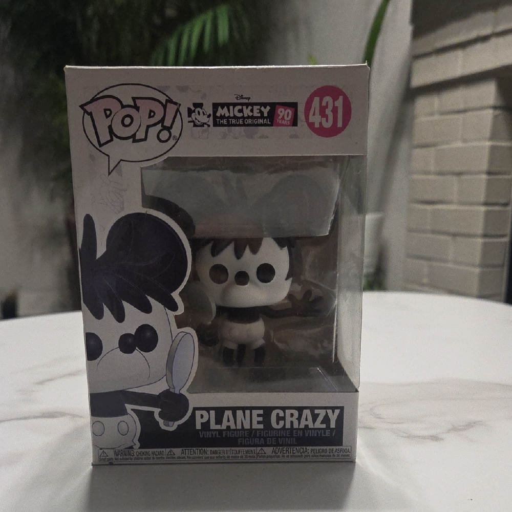 Disney Pop! Plane Crazy Mickey Figure - Black and White